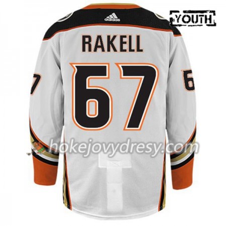 Dětské Hokejový Dres Anaheim Ducks RICKARD RAKELL 67 Adidas Bílá Authentic